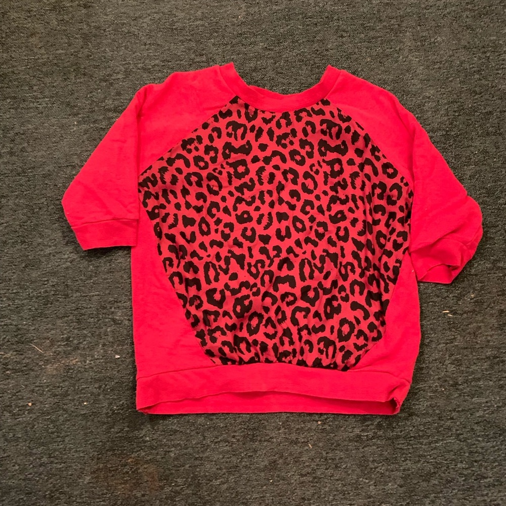 Bongo Womens’ Leopard Sweater Blouse